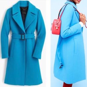 JCREW DOUBLE CLOTH BELTED TRENCH COAT
